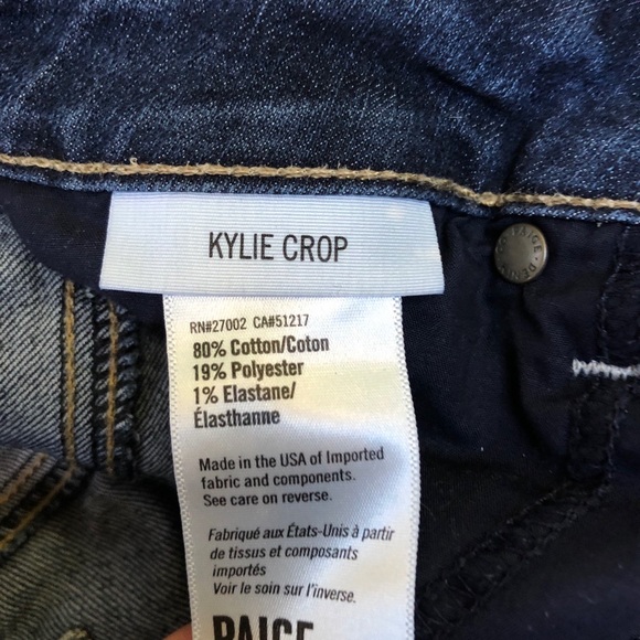 Paige Kylie Crop Boot Cut Size 27 - Picture 3 of 7